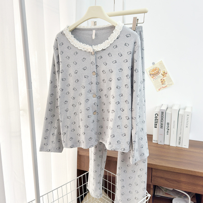 带胸垫kt睡衣女德绒可爱家居服