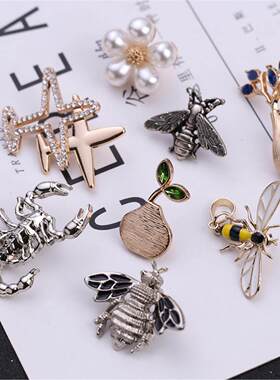 蜜蜂胸针2026新款男士气质西装服装装饰品合金百搭时尚别针brooch