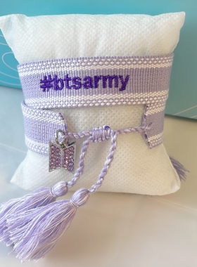 BTS防弹少年团世巡刺绣手链应援