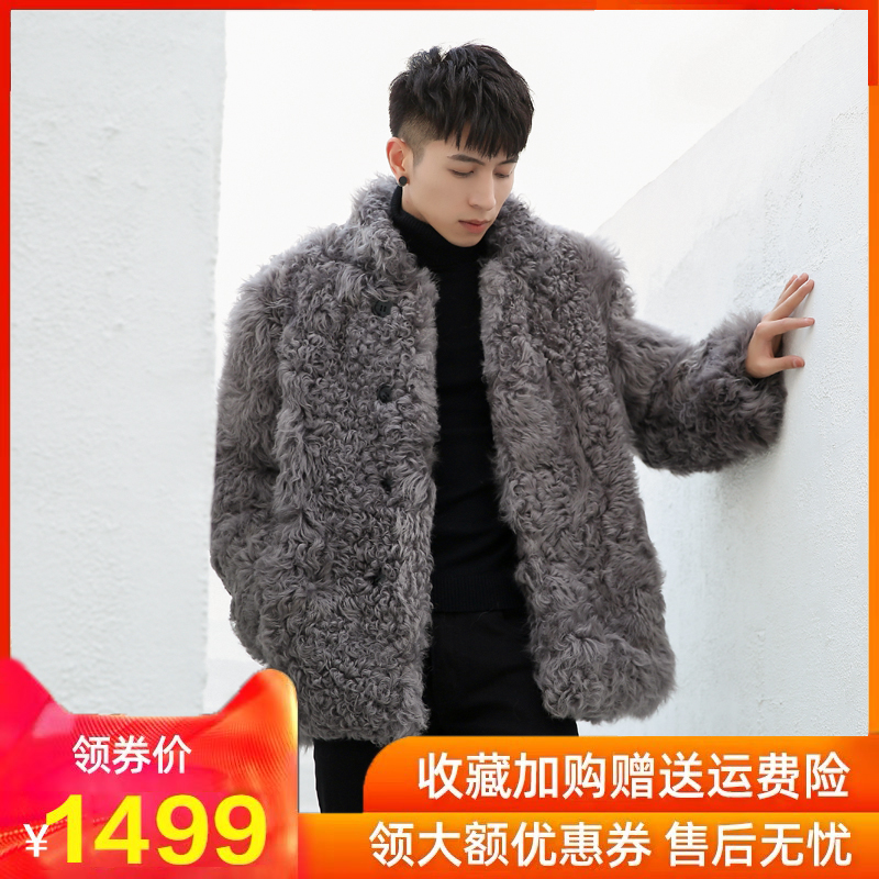 羊羔毛宽松皮草皮草外套