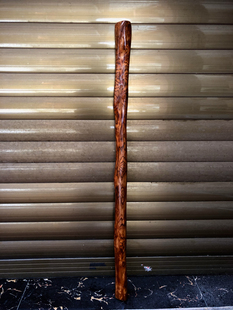 精品海南黄花梨鬼脸随型把玩木棍原木料防身长短棍按摩棒送礼