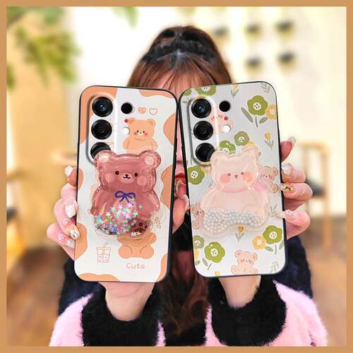 适用Tecno Camon50 4G/传音CN5手机壳液态搞怪流沙质感新款简约创意可爱硅胶纯色散热青春防尘旋转动漫情侣