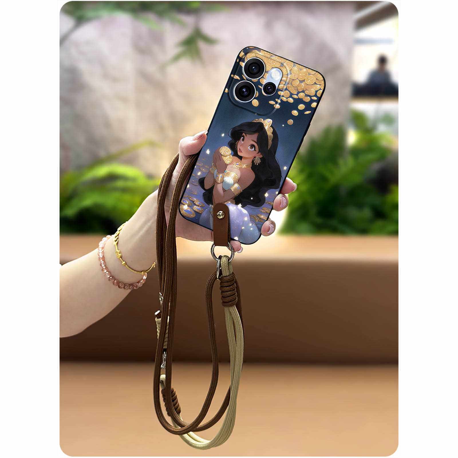 适用OPPO Reno15国内版手机壳挂脖数码卡通青春新款腕带潮