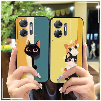 适用infinix Hot30 5G/X6832手机壳纯色新款动漫趣味散热青春质感CP数码Q萌情侣男女款可爱卡通硅胶防尘简约