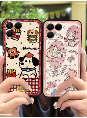 适用TCL T-Mobile Revvl8 Pro/T Phone3Pro手机壳情侣涂鸦潮流女