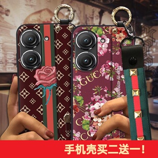 适用华硕Zenfone9/Zenfone10手机壳情侣软壳挂绳简约个性支架硅胶