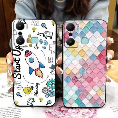 适用infinix X6825/Hot20 Play手机壳软壳情侣创意纯色数码奢华简约个性红动漫新款卡通硅胶潮流质感搞怪散热