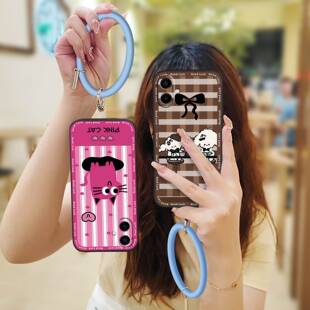 适用三星A07 简约手环质感卡通挂手腕搞怪可爱防尘 M07手机壳新款