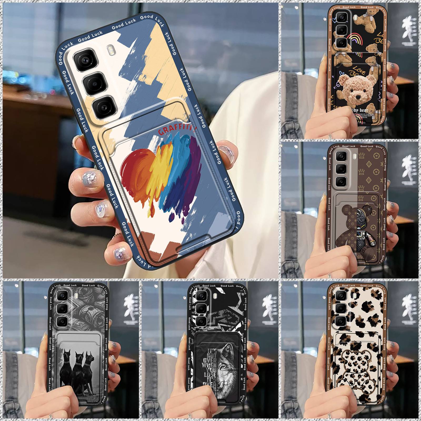 适用infinix Hot60 5G/Hot60i 4G/X6726/X6728/B手机壳零钱卡包