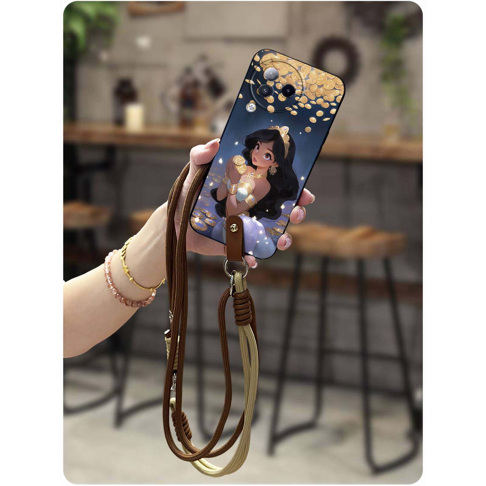 适用小米Civi3手机壳可爱手提硅胶青春斜跨数码潮流卡通简约防尘