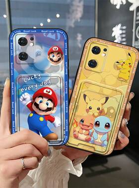 适用OPPO Reno7 5G海外版/Find X5 Lite手机壳卡槽男女款涂鸦