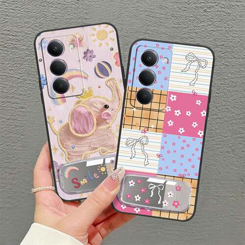 适用红米15 5G海外版/红米Note15R 5G/Poco M8S 5G手机壳趣味创意硅胶新款补妆镜防尘镜子全包边数码情侣搞怪