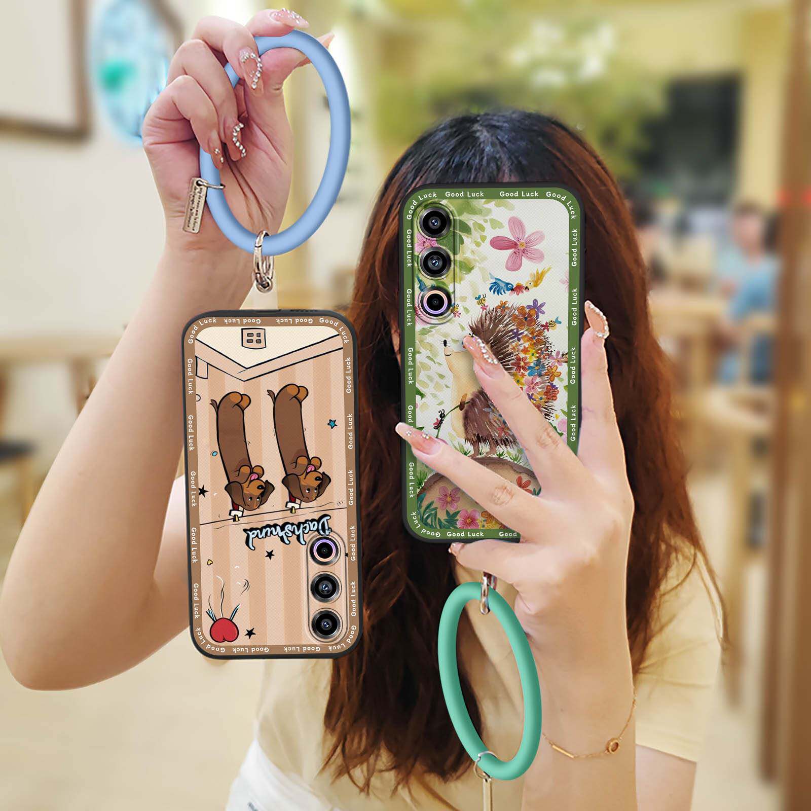 适用魅族21手机壳散热搞怪潮流液态防尘挂手腕圆环奢华青春硅胶