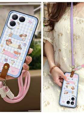 适用Tecno Pova7 5G/LJ7手机壳全包边防尘腕带女款简约情侣可爱