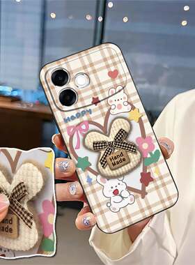 适用OPPO A6S Pro国内版/F33 Pro手机壳防尘动漫卡通可爱布贴青春纯色潮流3D数码个性全包边毛绒硅胶搞怪情侣