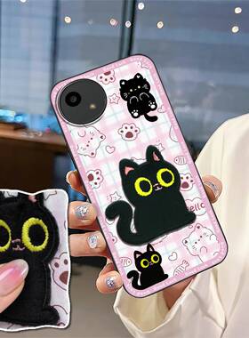 适用夏普Aquos wish4/SH-52E手机壳情侣潮流布贴新款数码毛绒3D