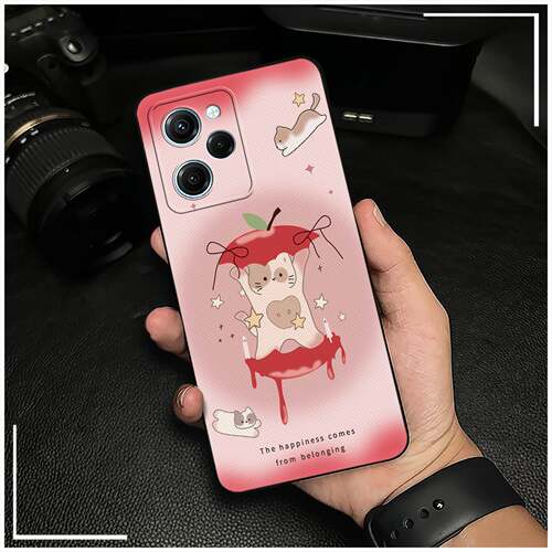 适用红米Note12 Pro极速版/Poco X5 Pro 5G手机壳散热情侣质感硅胶个性防尘简约全包边搞怪可爱CP新款潮流Q萌