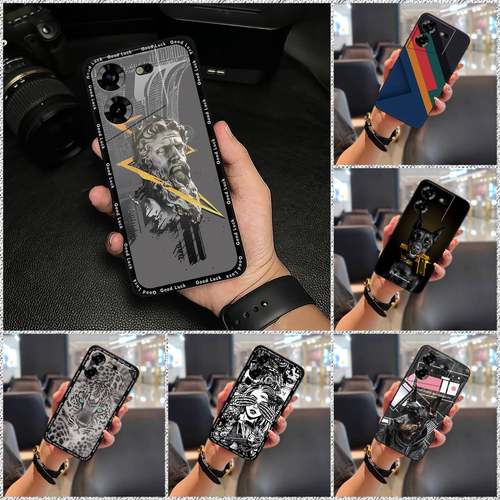 适用Tecno Pova5 4G/传音LH7n手机壳纯色数码软壳全包边潮流防尘