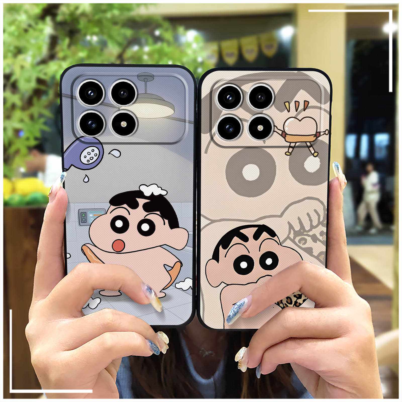 适用红米K90手机壳动漫硅胶新款青春潮流蜡笔数码散热可爱个性