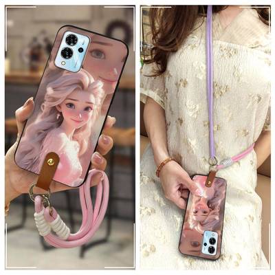 适用中兴V40 Pro/ZTE Blade V40 Pro手机壳手提挂脖挂绳Q版青春