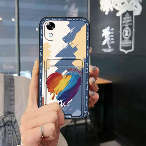 适用中兴A601ZT/Kantan Smartphone5手机壳软壳卡槽萌宠可爱新款卡通趣味散热卡包搞怪插卡简约涂鸦防尘零钱