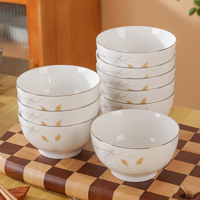 2025新款家用陶瓷米饭碗套装