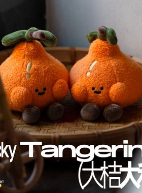 LogaLoga啰嘎啰嘎柿柿如意毛绒玩偶大橘大利挂件新年礼物桌面摆件