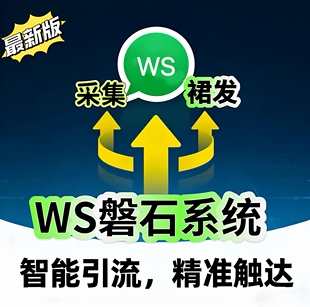 WS磐石系统whats精准采集过滤裙發营销拓客软件外贸客户开发推广