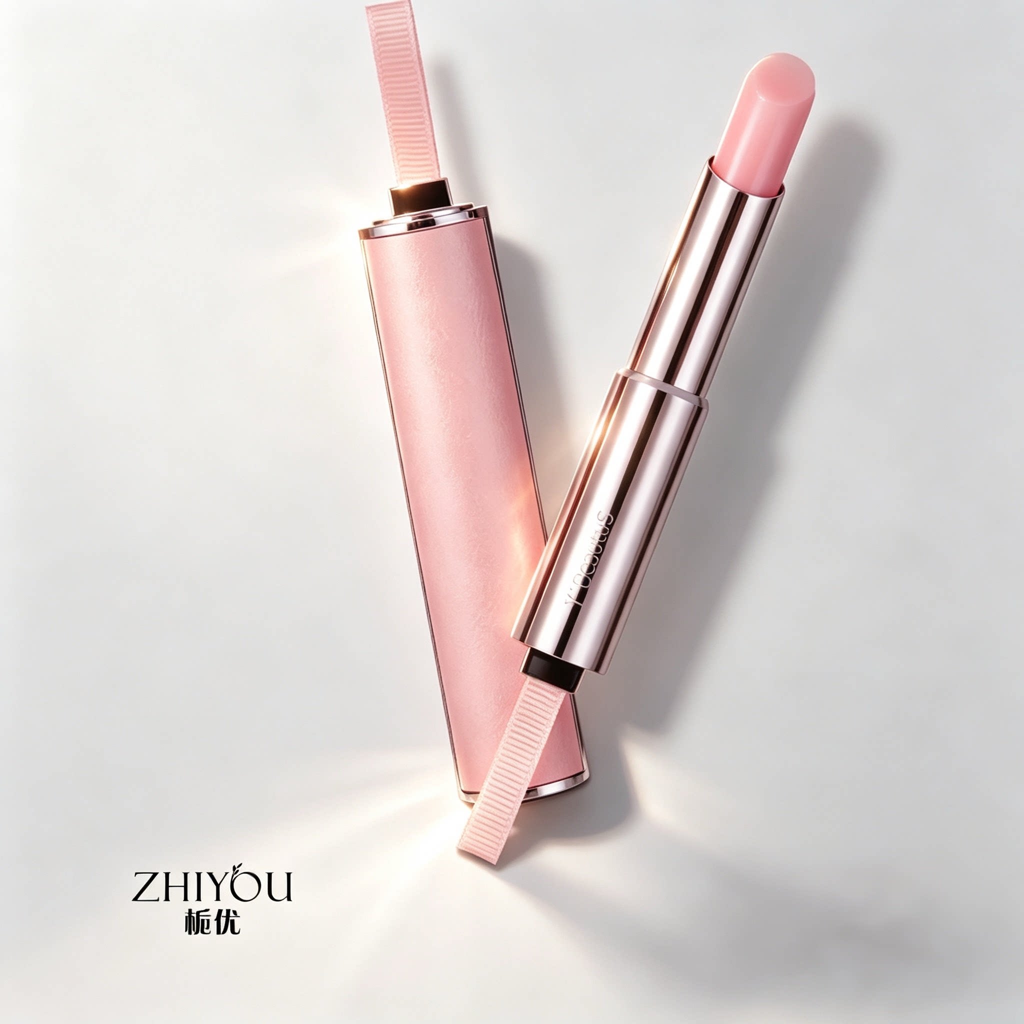 栀优ZHIYOU变色润唇膏粉色膏体淡化唇纹保湿滋润口红