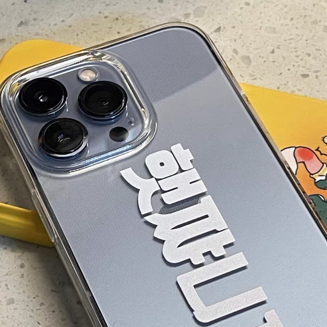 李楷灿同款透明手机壳适用苹果iPhone11/12/13mini/13ProMax加厚