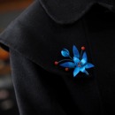 胸针高端精致时尚 复古女 手工绒花别针秋冬大衣胸花旗袍配饰新中式