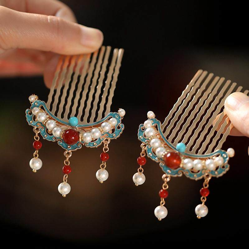 唐明风汉服头饰 古风发梳国风古典发簪现代日常点缀汉服发饰掩鬓,饰品/流行首饰/时尚饰品新,发饰,淘宝优惠券,粉丝福利购,淘宝优惠卷