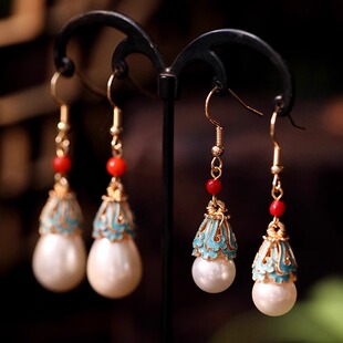 汉服旗袍国风耳坠配饰 耳饰 古风耳环小众设计感 大气古典新中式