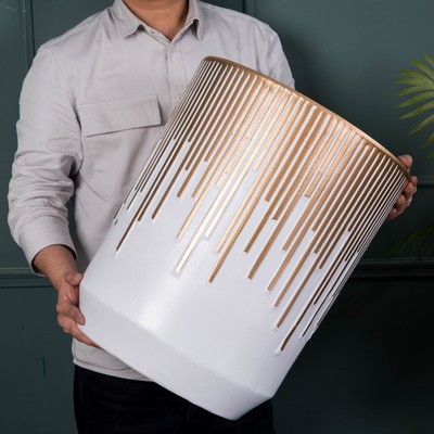 40cm口径落地高款陶瓷花盆