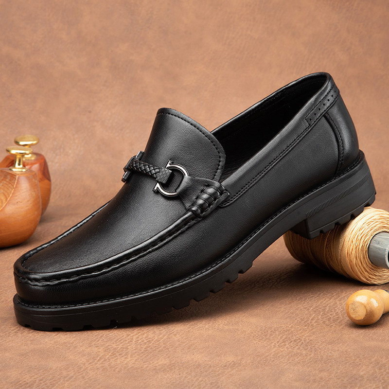 金利来男鞋秋新款真皮羊皮软面商务休闲男士皮鞋一脚蹬皮鞋男,流行男鞋,乐福鞋（豆豆鞋）,淘宝优惠券,粉丝福利购,淘宝优惠卷