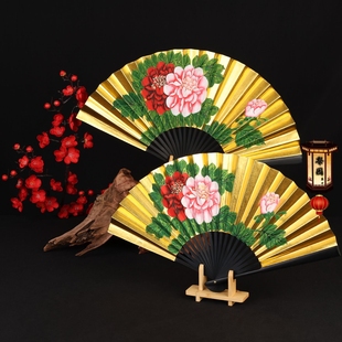 戏曲花旦演出扇牡丹舞蹈扇子戏文说小旦花旦小生贵妃醉酒舞台折扇