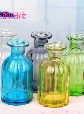 装饰品花瓶玻璃中国桌面插花花瓶