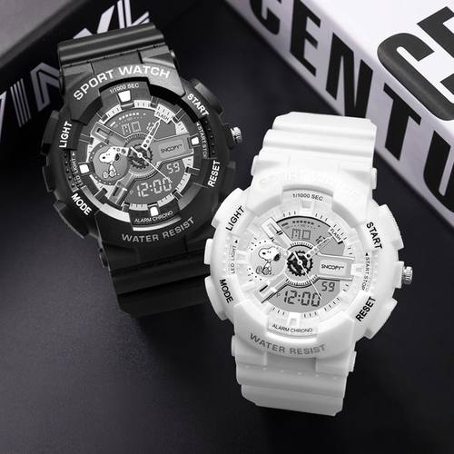 史努比电子手表夜光防水学生手表