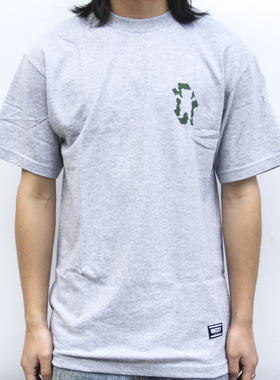 GRIZZLY LEAF CUTOUT S/S TEE纯棉短袖TEE 美国进口现货