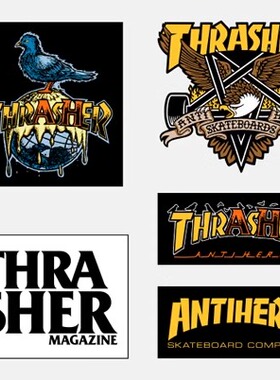 THRASHER X ANTIHERO 合作款贴纸套装 美国进口现货