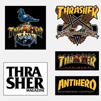 THRASHER X ANTIHERO 合作款贴纸套装 美国进口现货