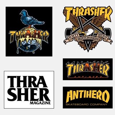 THRASHER X ANTIHERO 合作款贴纸套装 美国进口现货