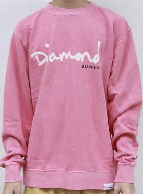 DIAMOND SUPPLY CO. MICRO BRILLIANT OVERDYE纯棉无帽卫衣美国进