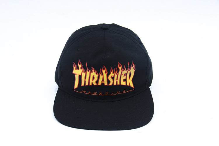 thrasher速干料带边现货滑板帽