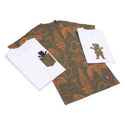 GRIZZLY FOLIAGE 口袋 纯棉短袖TEE 美国进口现货