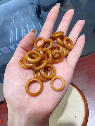回流老骨跑环DIY手工编织手串红绳手链项链文玩佛珠隔珠时尚配饰