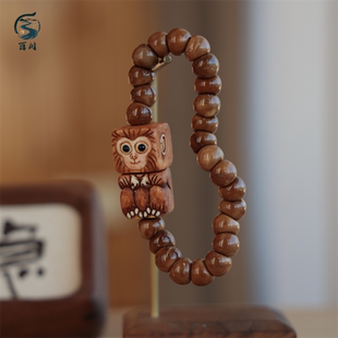 库克蒜瓣大肠10毫米搭配鹿角根付猴子积木diy配件手工编织手绳