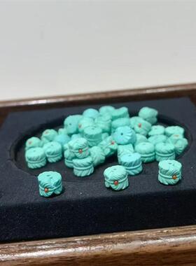 菱镁矿羽毛扣diy配件手工编织手绳项链文玩佛珠时尚配饰品隔珠