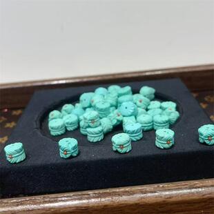 菱镁矿羽毛扣diy配件手工编织手绳项链文玩佛珠时尚配饰品隔珠