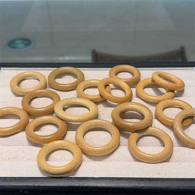 实心玉竹把件祥云龙雕刻冷门文玩